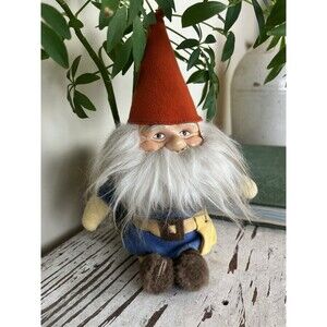 Vintage Rare 1978 Knickerbocker Gnomes Forest Gnome Plush #0413 Garden Luck
